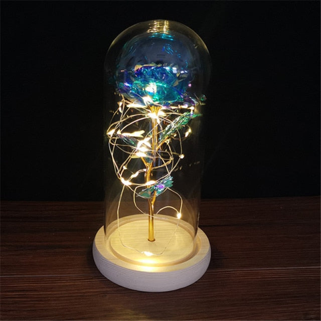 LED enchanted galaxy rose romantic gift display