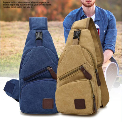 Canvas crossbody bag for men streetwear fashion style