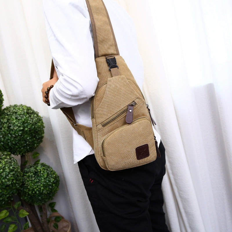 Canvas crossbody bag for men casual everyday outfit lookCanvas crossbody bag for men casual everyday outfit look