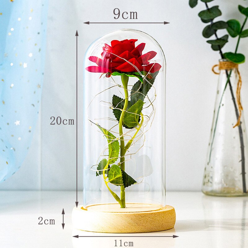 LED enchanted galaxy rose romantic gift display