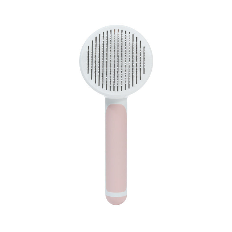 round handle pet comb with sticky bead massage for cats