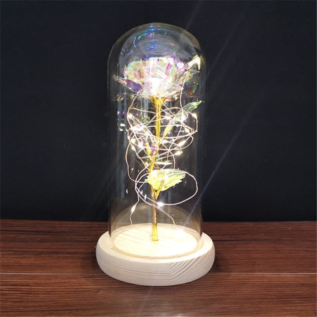 LED enchanted galaxy rose romantic gift display