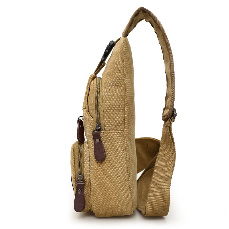Canvas crossbody bag for men streetwear fashion style