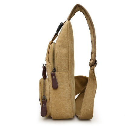 Canvas crossbody bag for men streetwear fashion style