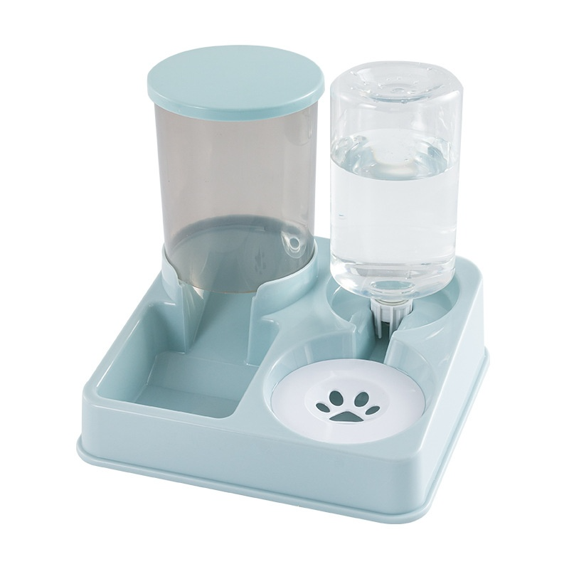automatic pet feeder water dispenser double bowl