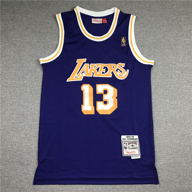 lakers johnson 33 vintage jersey front view