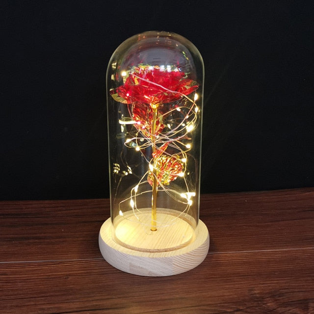 LED enchanted galaxy rose romantic gift display