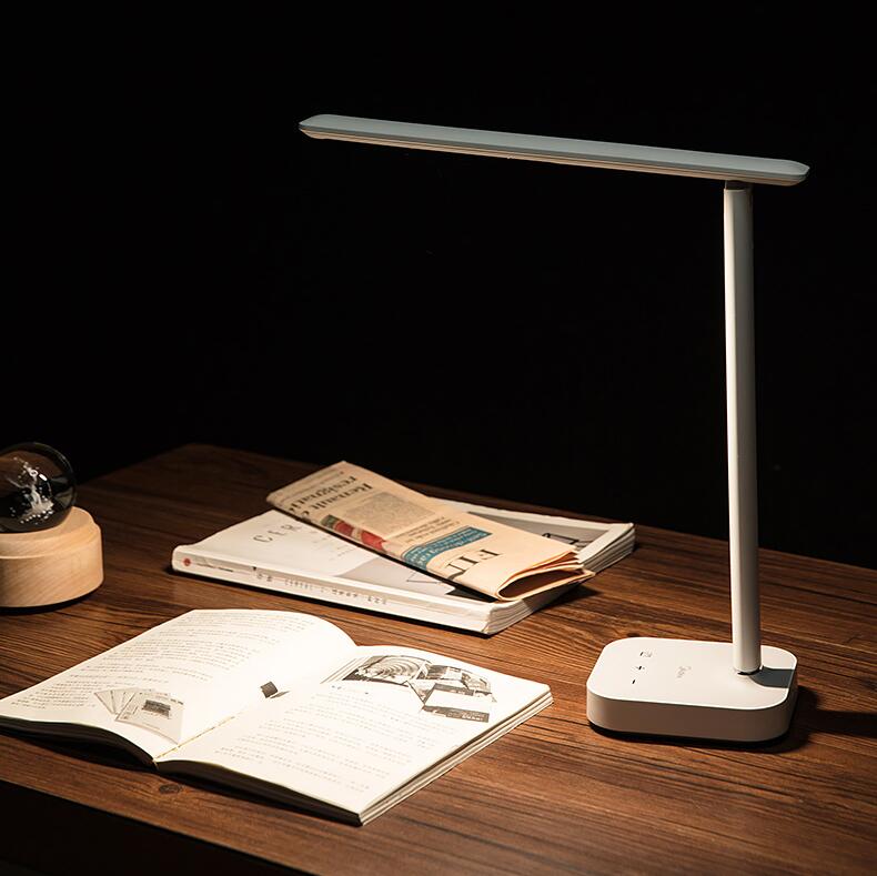 rechargeable LED desk lamp for students with eye care adjustable light