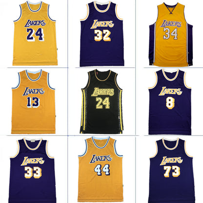 lakers johnson 33 vintage jersey front view