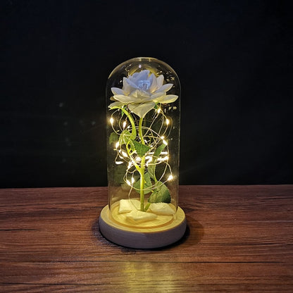 vLED enchanted galaxy rose with colorful lighting effect