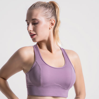 lace sports bra for running and yoga front view