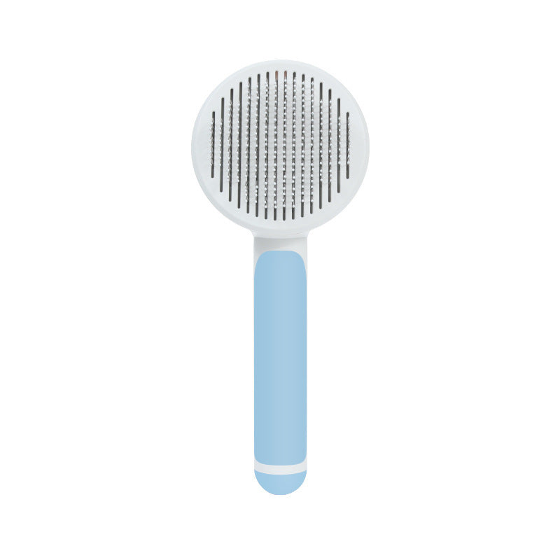 round handle pet comb with sticky bead massage for dogs