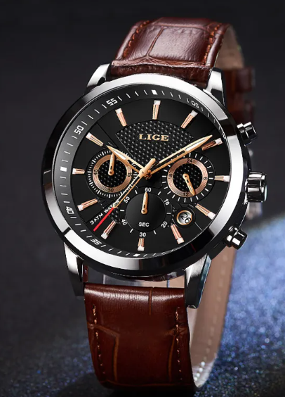 men fashion sport quartz watch casual outfit