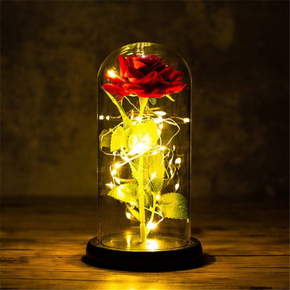 vLED enchanted galaxy rose with colorful lighting effect