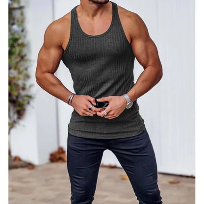 vertical stripe sleeveless sportswear breathable fabric