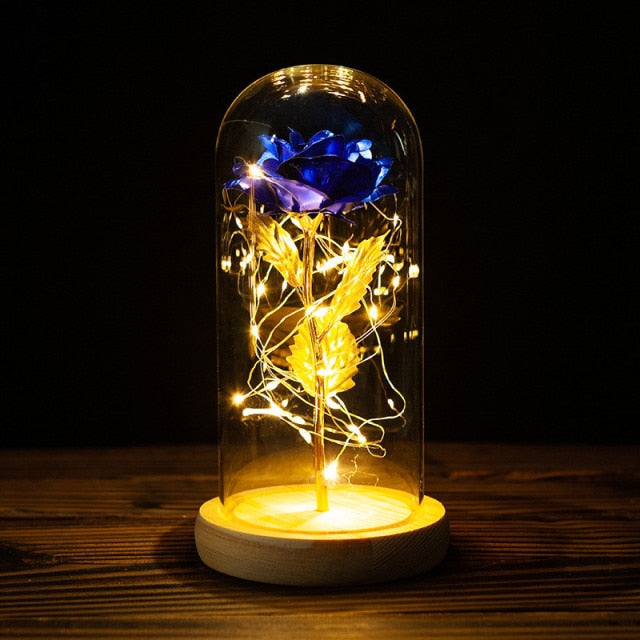 vLED enchanted galaxy rose with colorful lighting effect