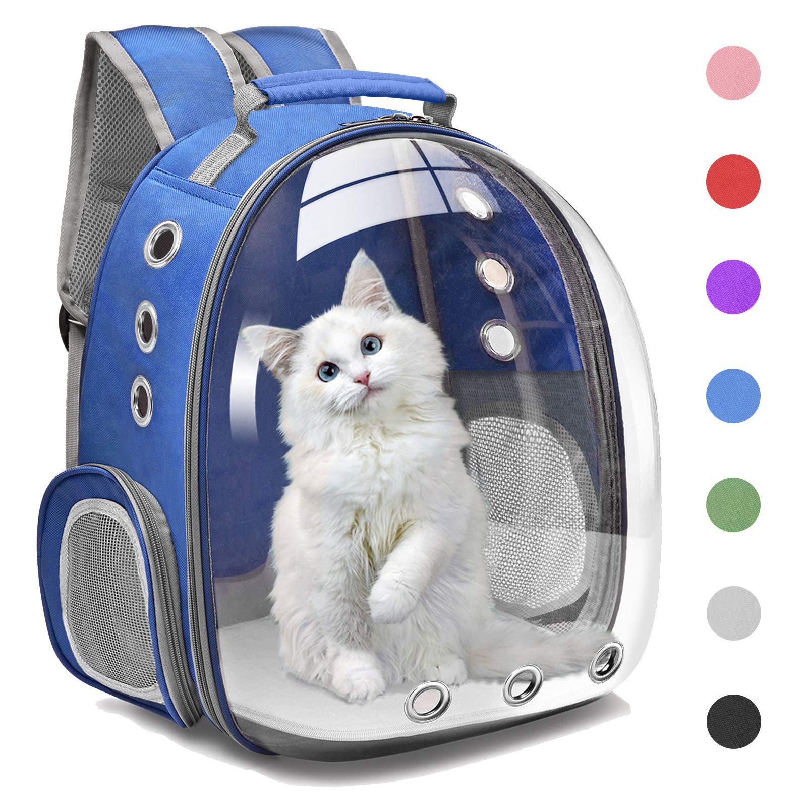 cat backpack carrier bubble front view