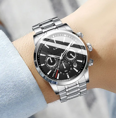 men fashion sport quartz watch stylish design