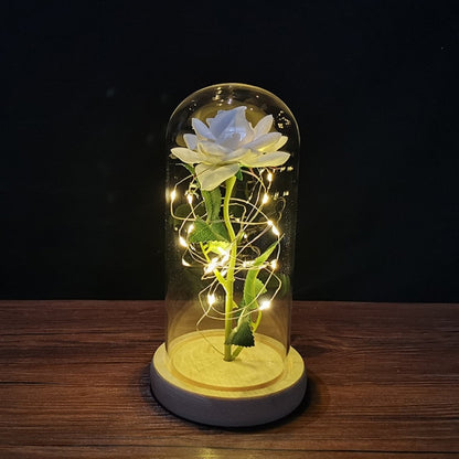 LED enchanted galaxy rose with colorful lighting effect