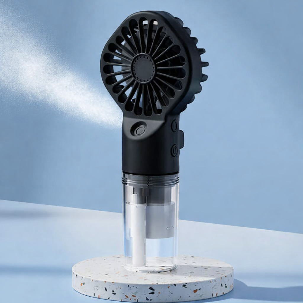 mini portable spray cooling fan USB powered