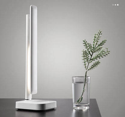 rechargeable LED desk lamp for students with eye care study setup