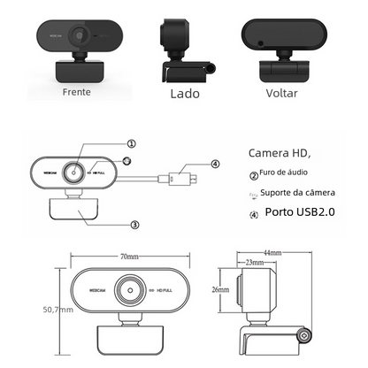 2K HD USB webcam for online meetings and streaming video quality