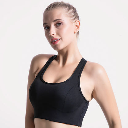 lace sports bra for running and yoga front view