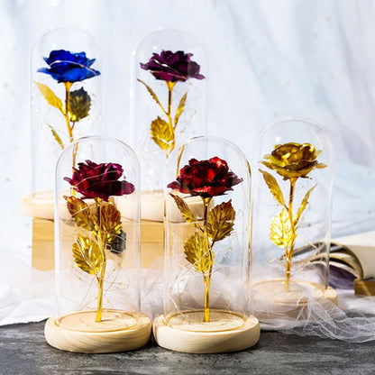LED enchanted galaxy rose romantic gift display