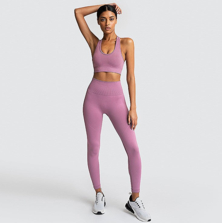 women’s yoga and fitness outfit set workout style