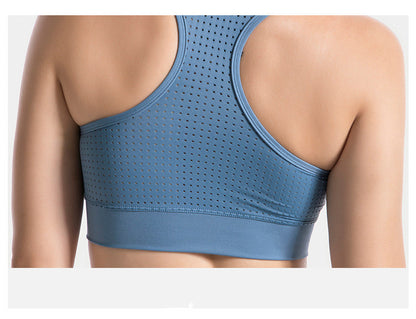 lace sports bra for running and yoga front view