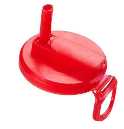 Soda can cap preventing spills on beverage can